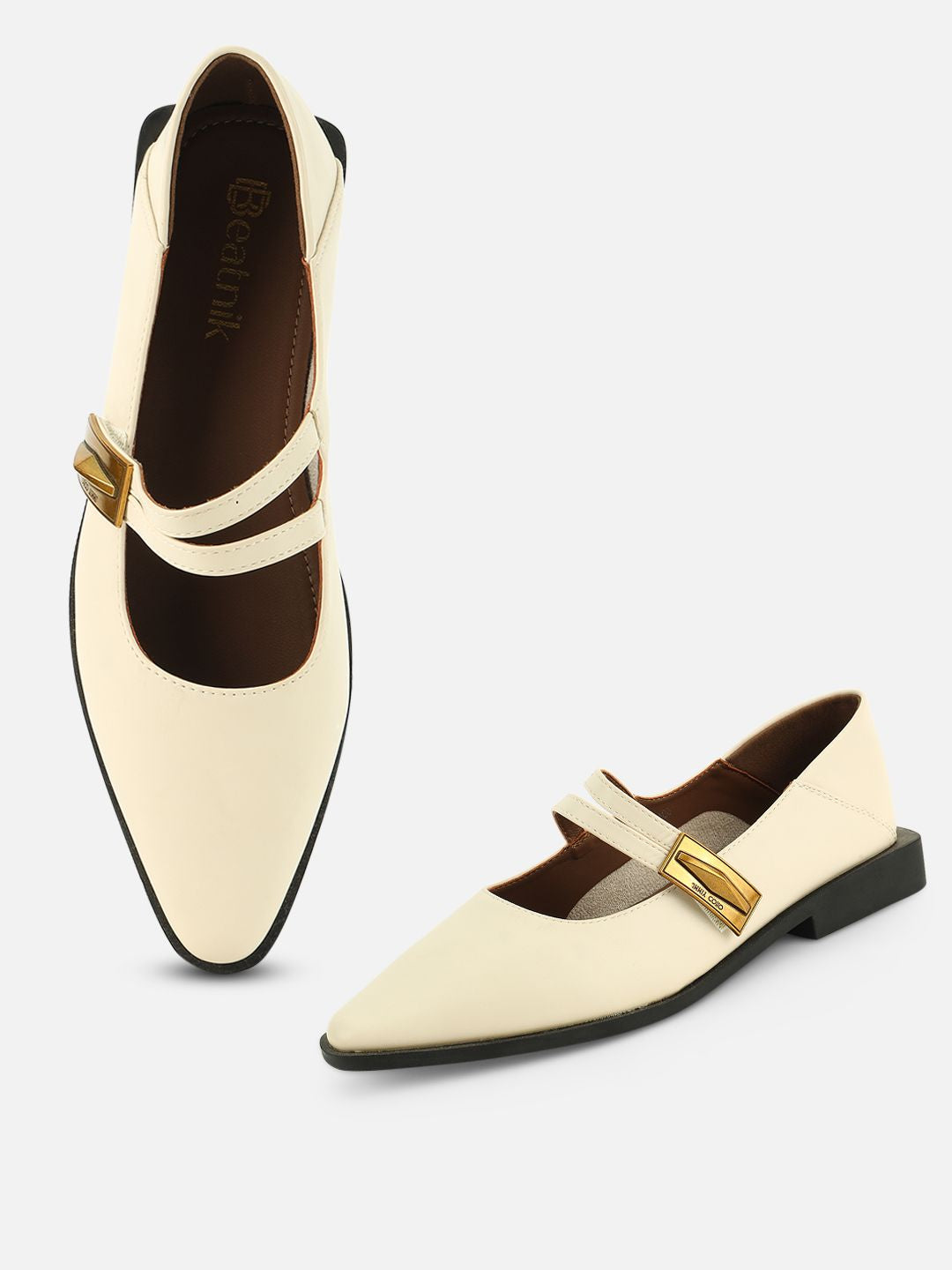 Effortless Elegance: Beatnik Comfort Off White Pumps