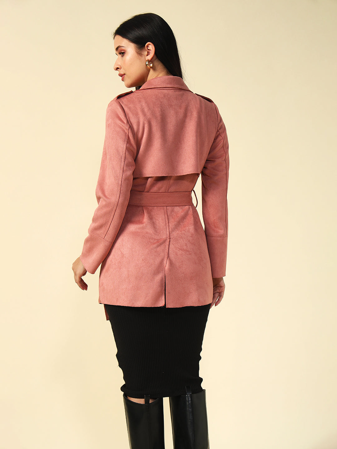 Double Breasted Pink Womens Blazers Beatnik