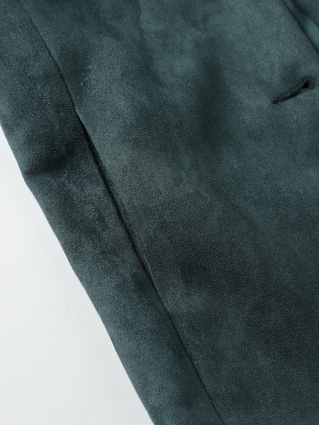 Beatnik Shawl Collar Full Sleeve Front Open Dark Green Blazer Beatnik India