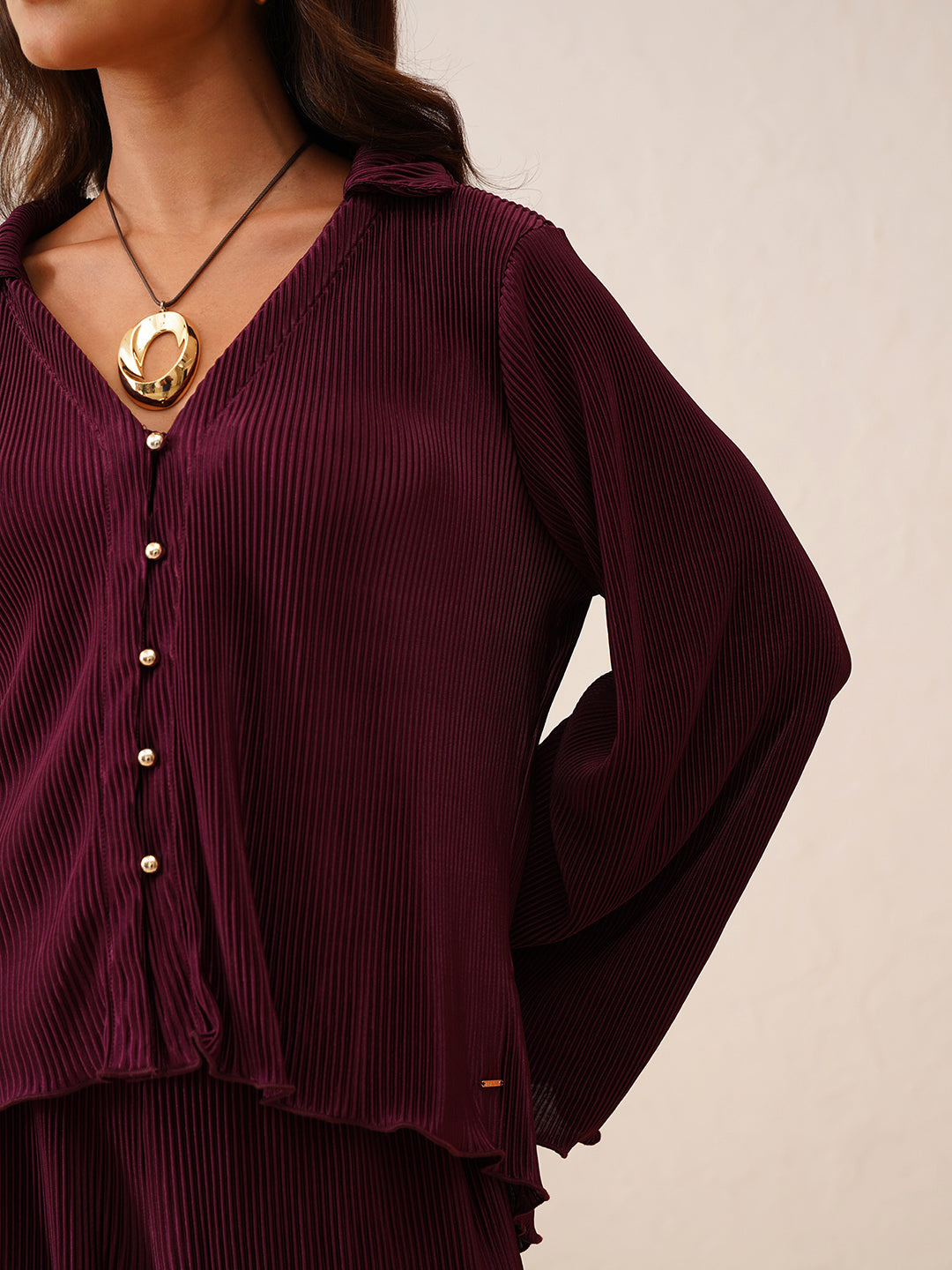 Beatnik Wine Color 2 Piece Coord Womens Coords Beatnik