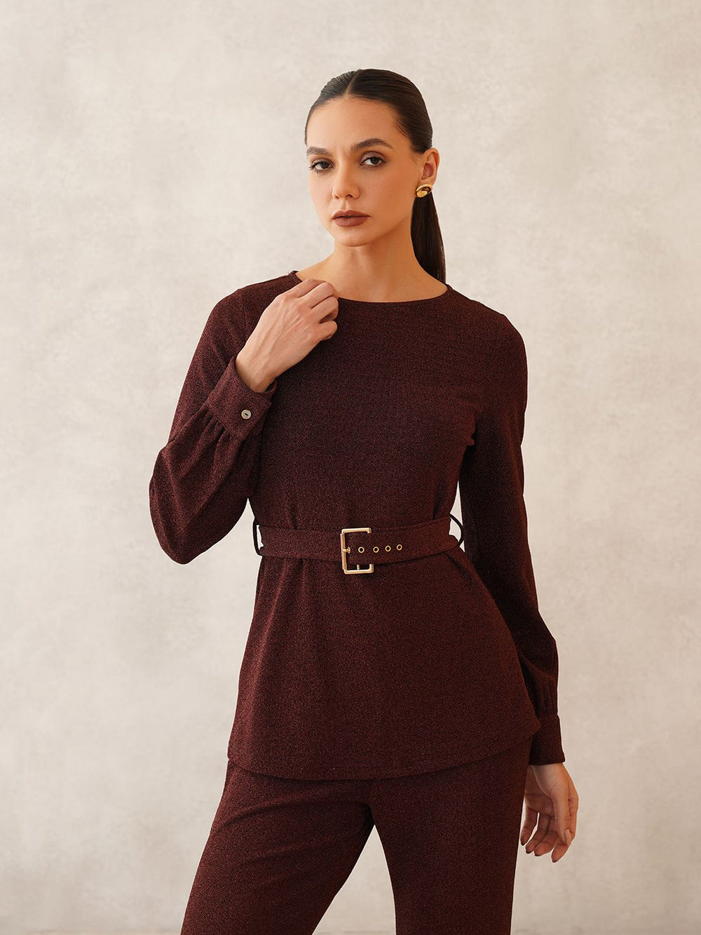 2 Piece Coord Maroon Womens Coords Beatnik