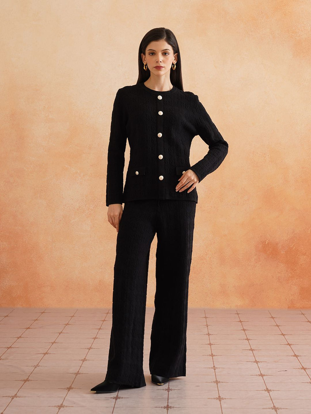 2 Piece Coord Womens Black Coord Set Beatnik