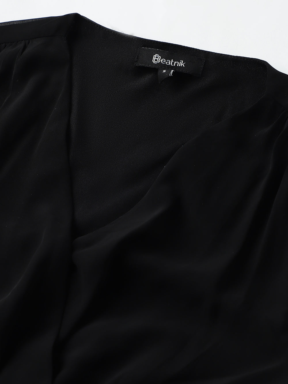 Beatnik V-neck Bishop Sleeves Dres Beatnik India