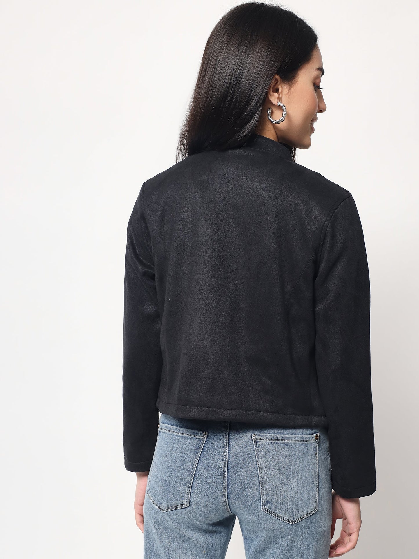 Beatnik Black Front Open Womens Jackets Beatnik India