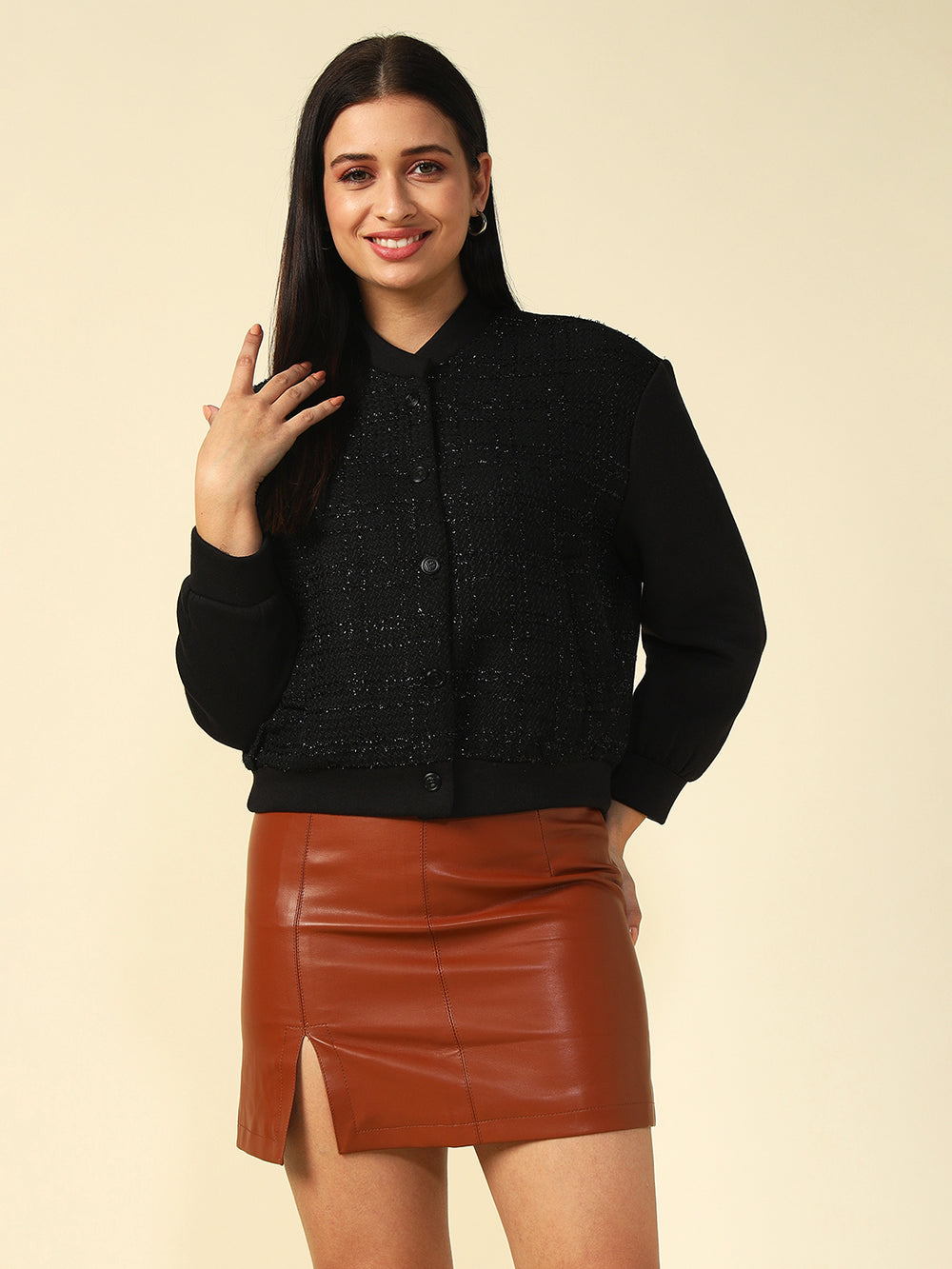 Bomber Black Womens Jackets Beatnik