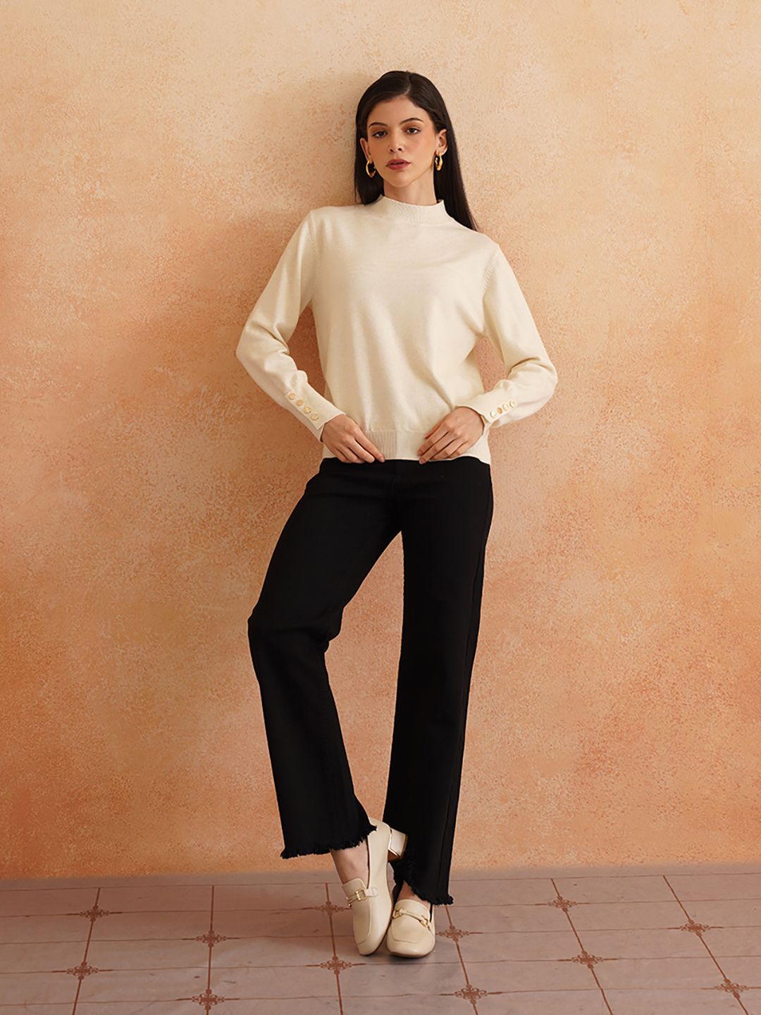 Pull Over Off White Sweaters Beatnik