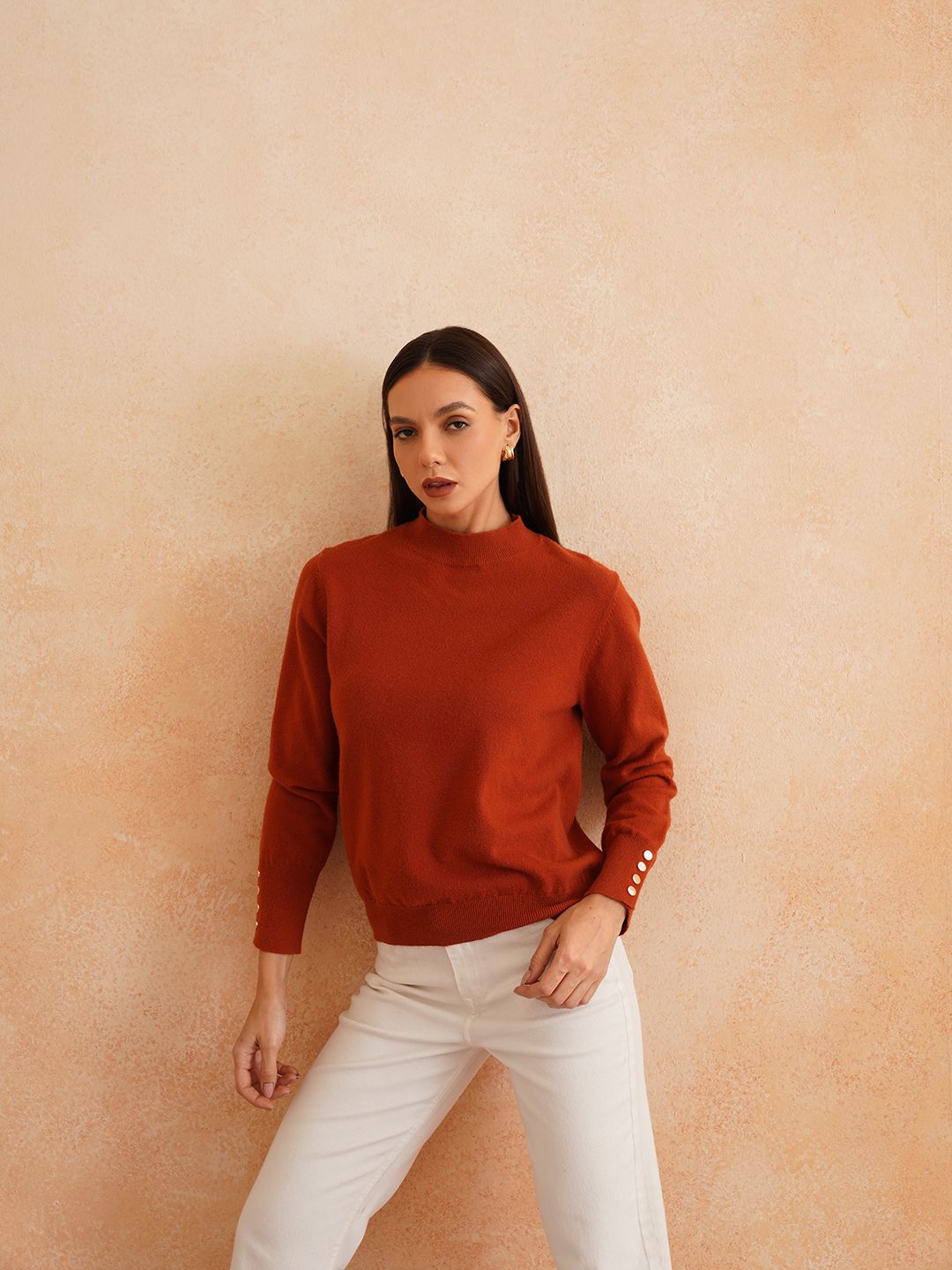 Pull Over Rust Sweaters Beatnik