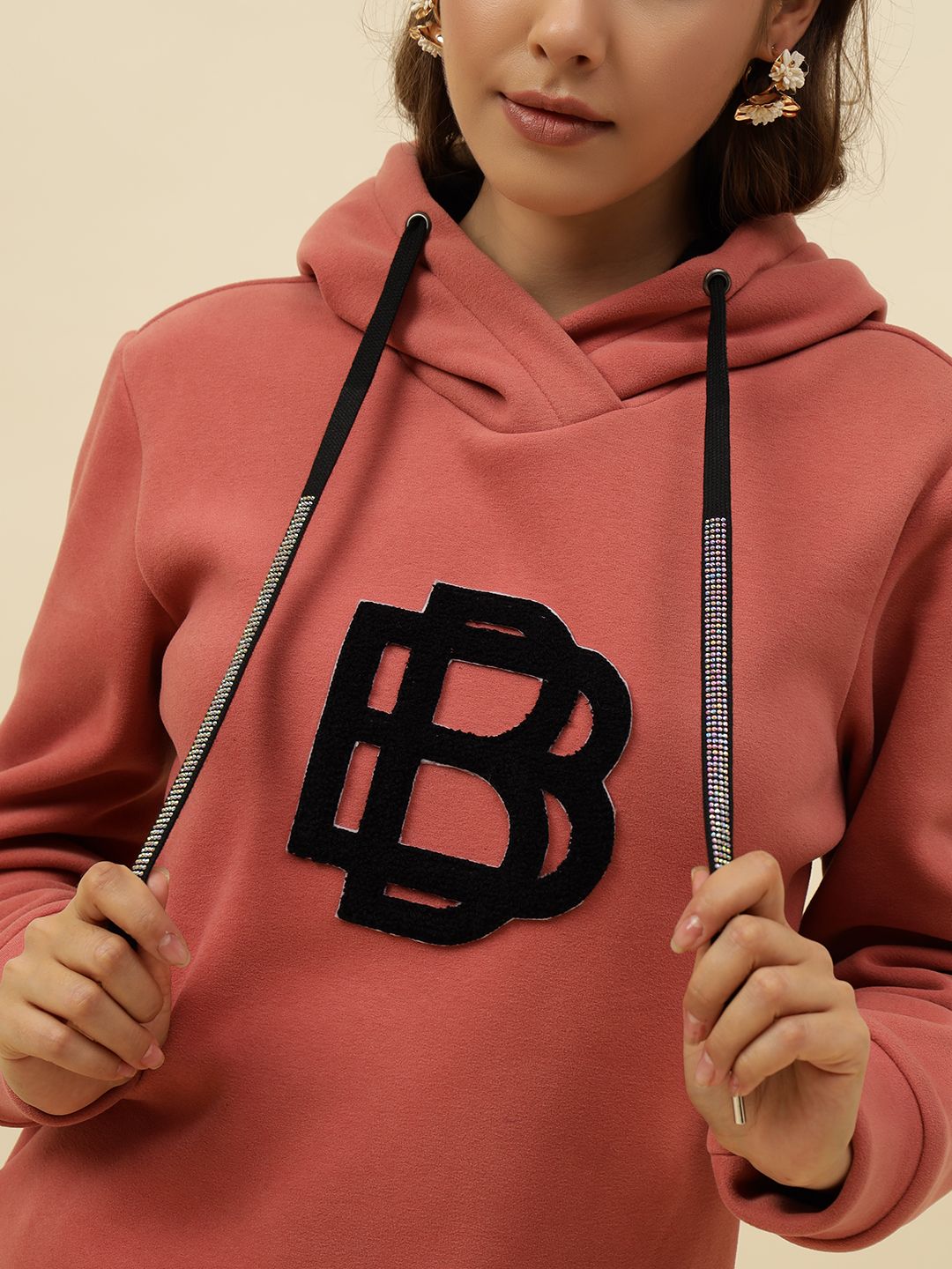 Hooded Pink Sweatshirts Beatnik