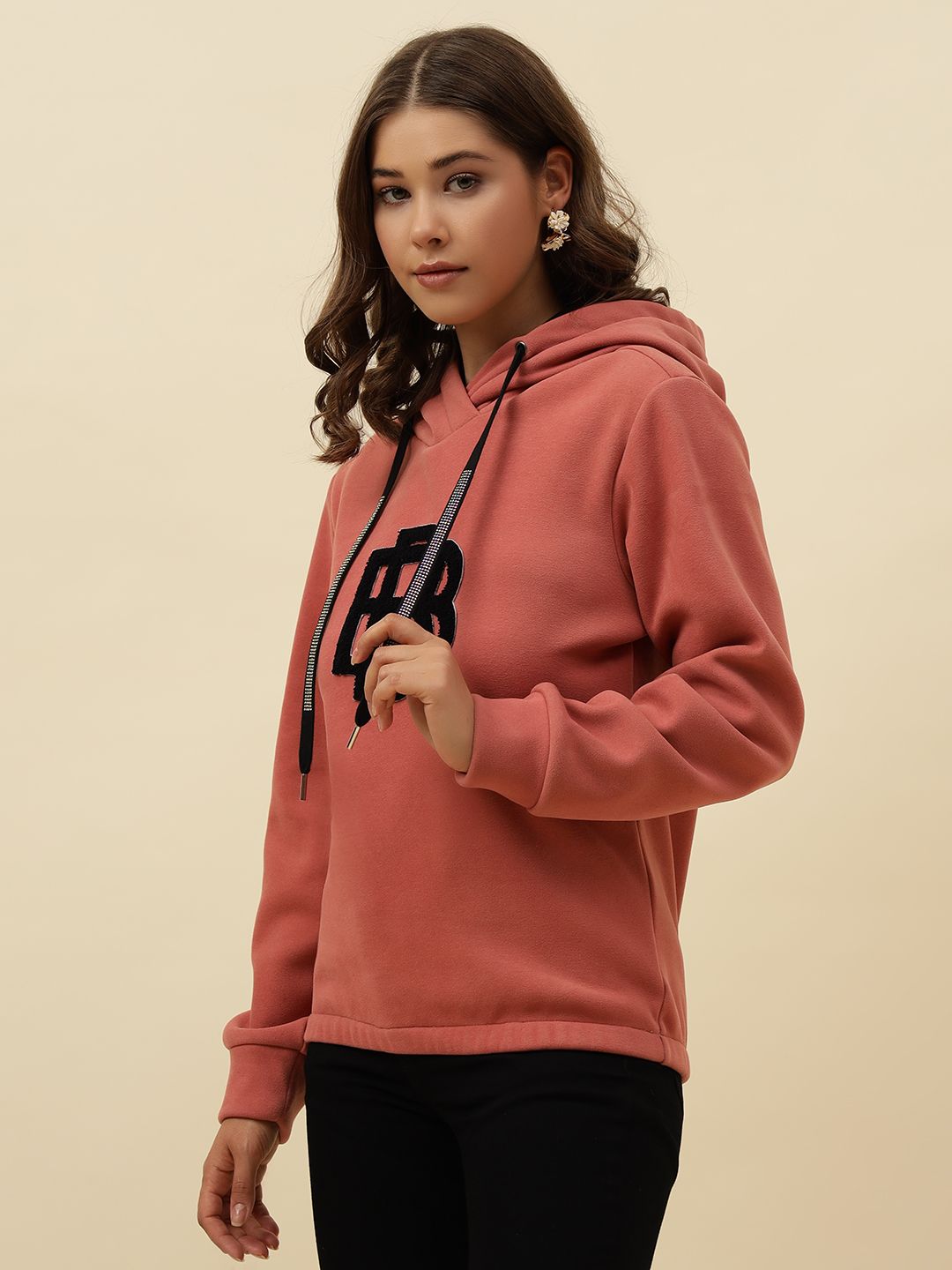 Hooded Pink Sweatshirts Beatnik