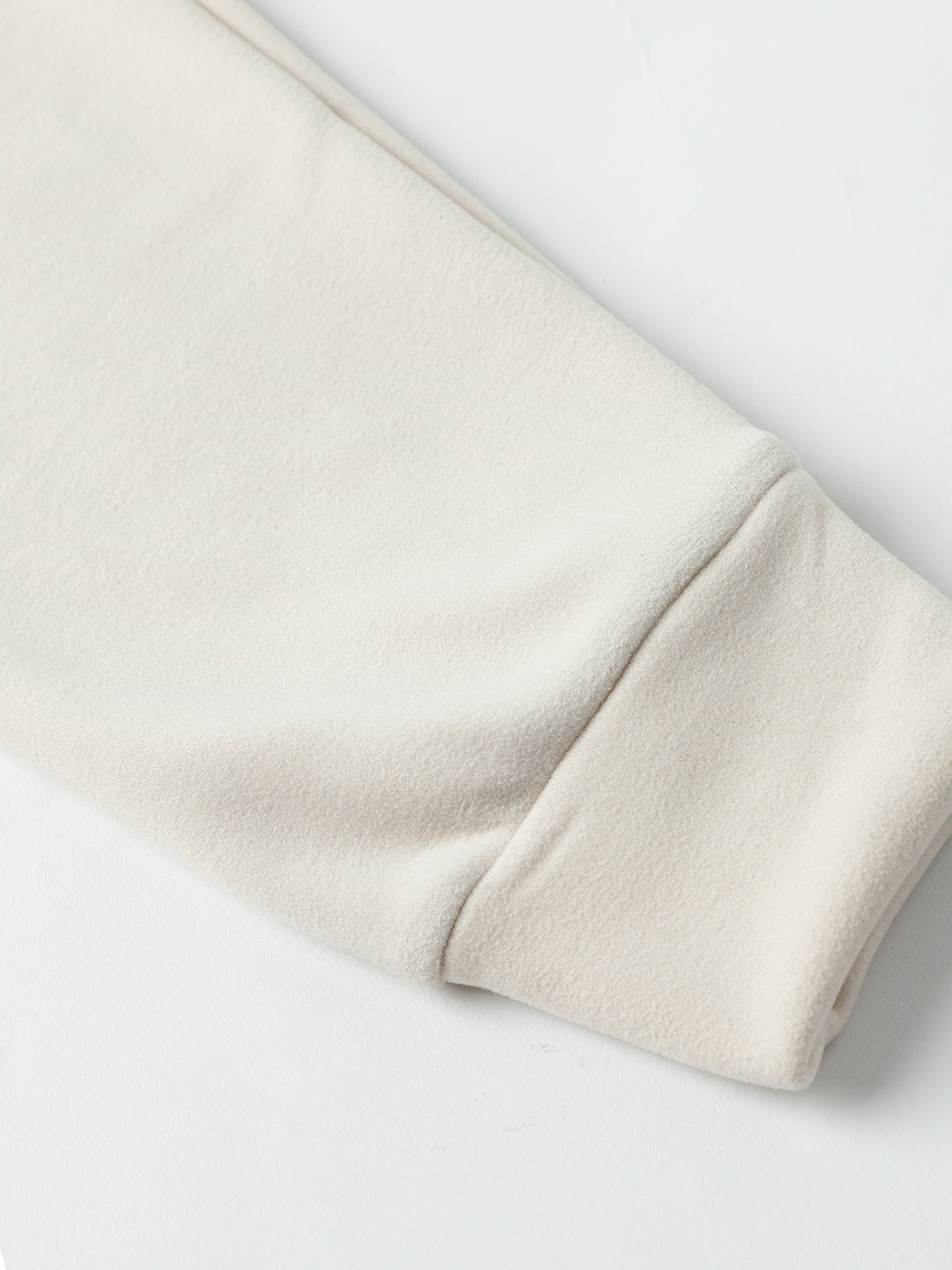 Beatnik Casual Wear Hooded Cuffed Sleeves Off White Sweatshirts Beatnik India