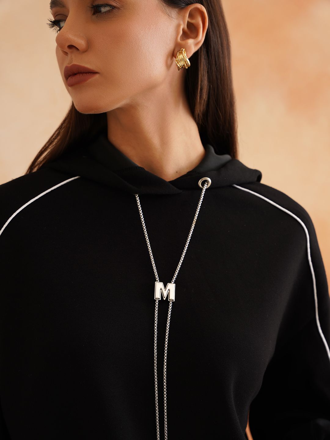Hooded Black Full Sleeve Sweatshirts Beatnik
