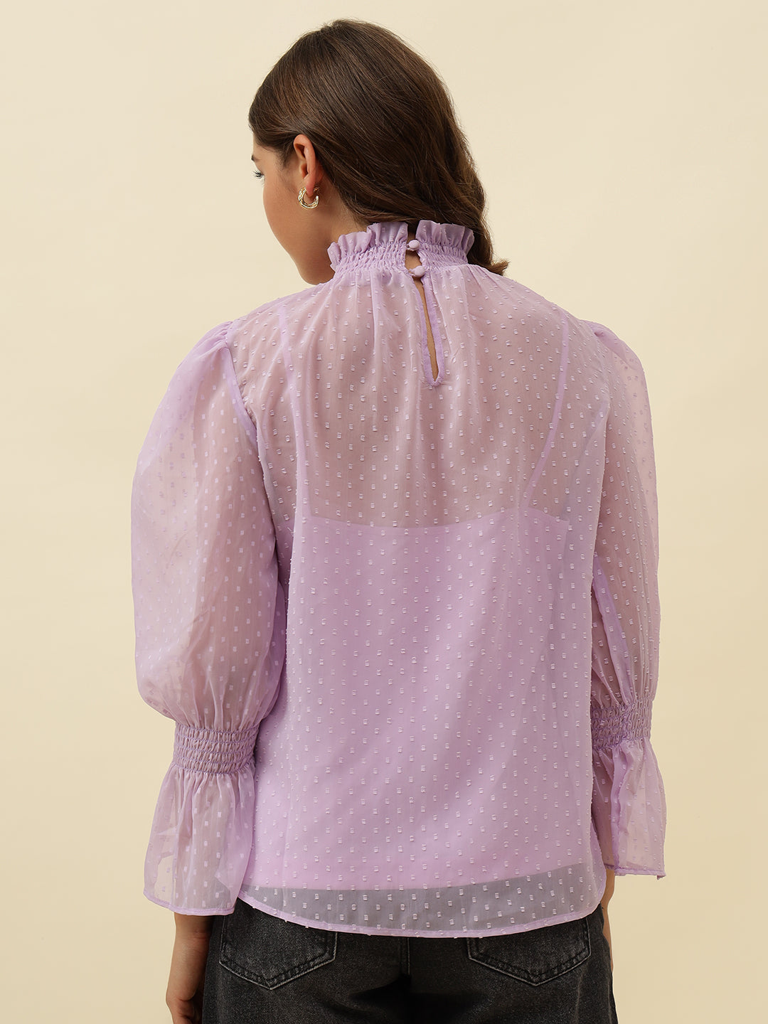 Beatnik Medium Orchid A-line Womens Top Beatnik India