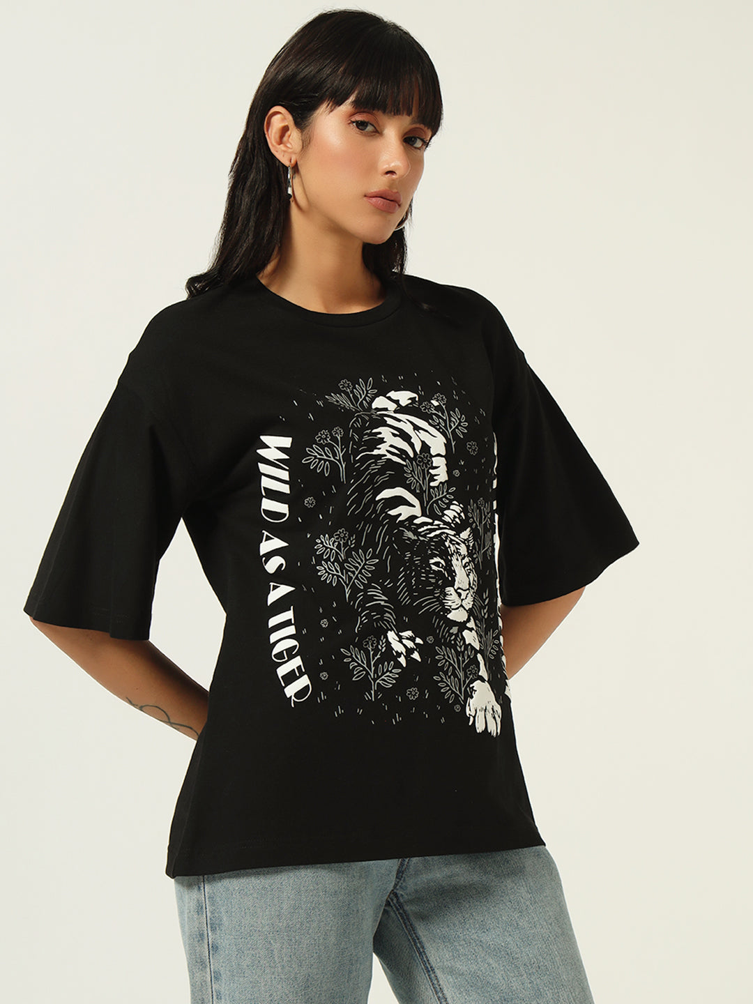 Beatnik Screen Print Black T-shirt