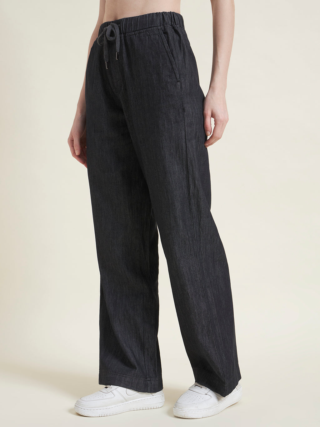 Beatnik Charcoal Flared Trousers