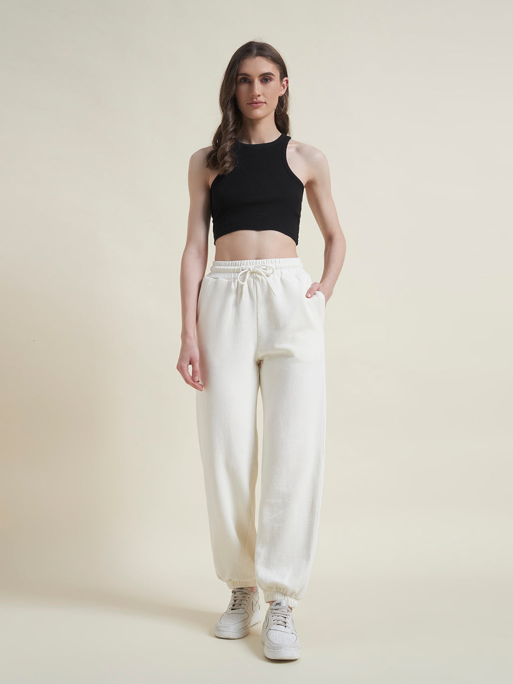 Airport Ease Off White Joggers