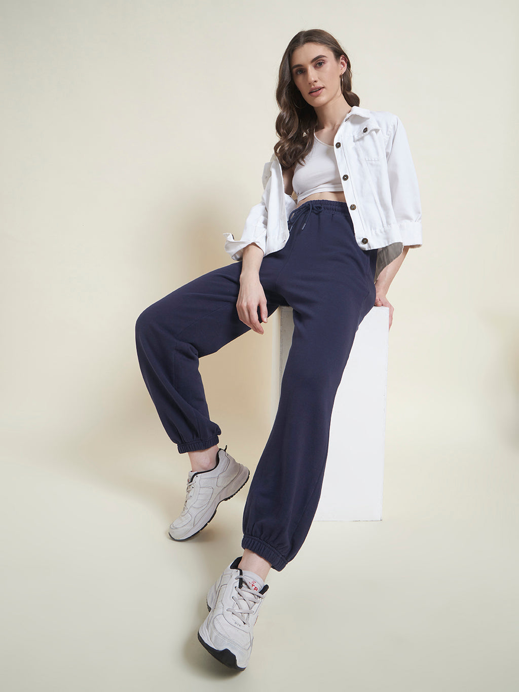 Airport Ease Navy Blue Joggers