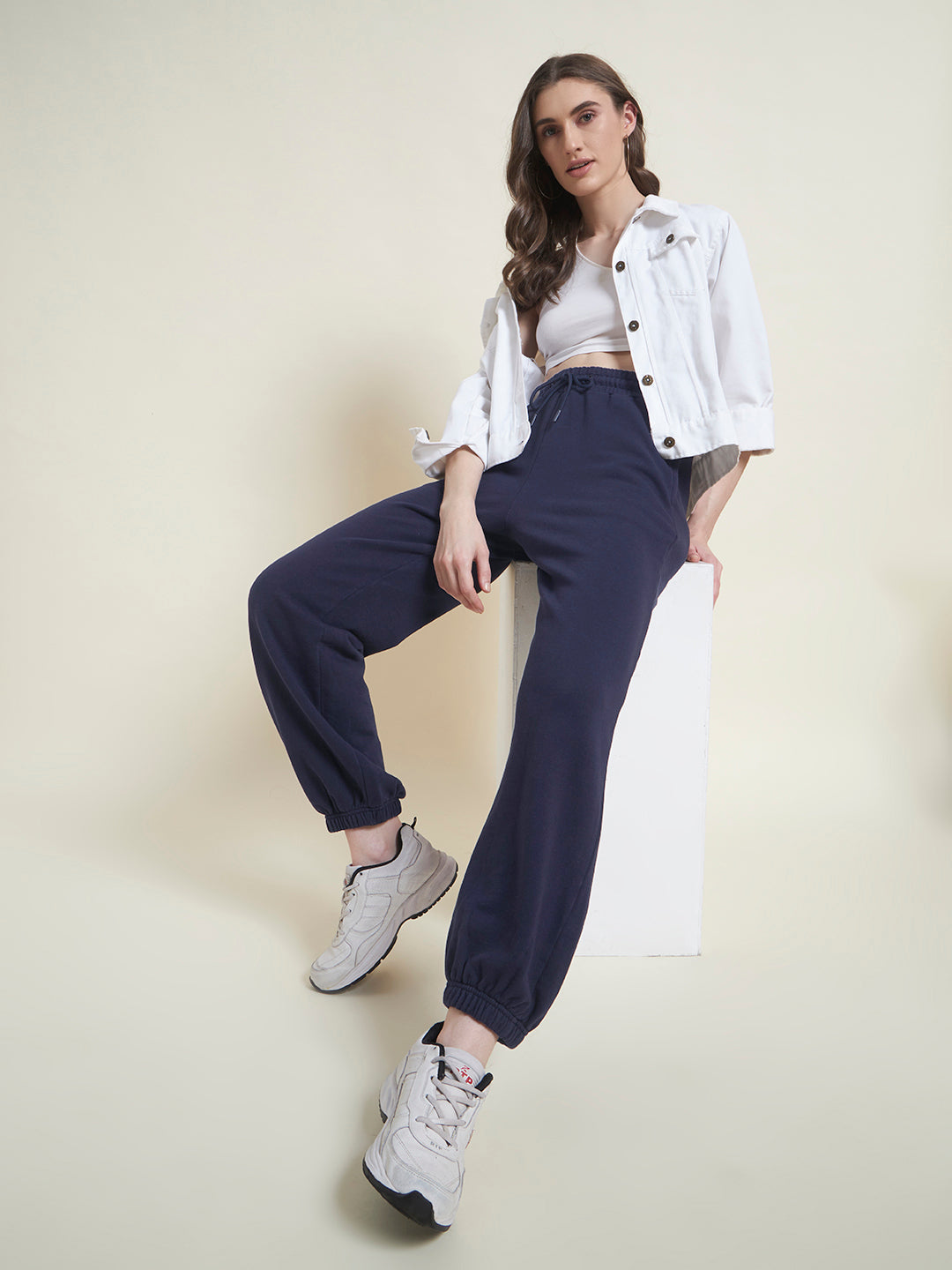 Airport Ease Navy Blue Joggers
