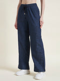 Indigo Relaxed Fit Denim Cargo Trousers