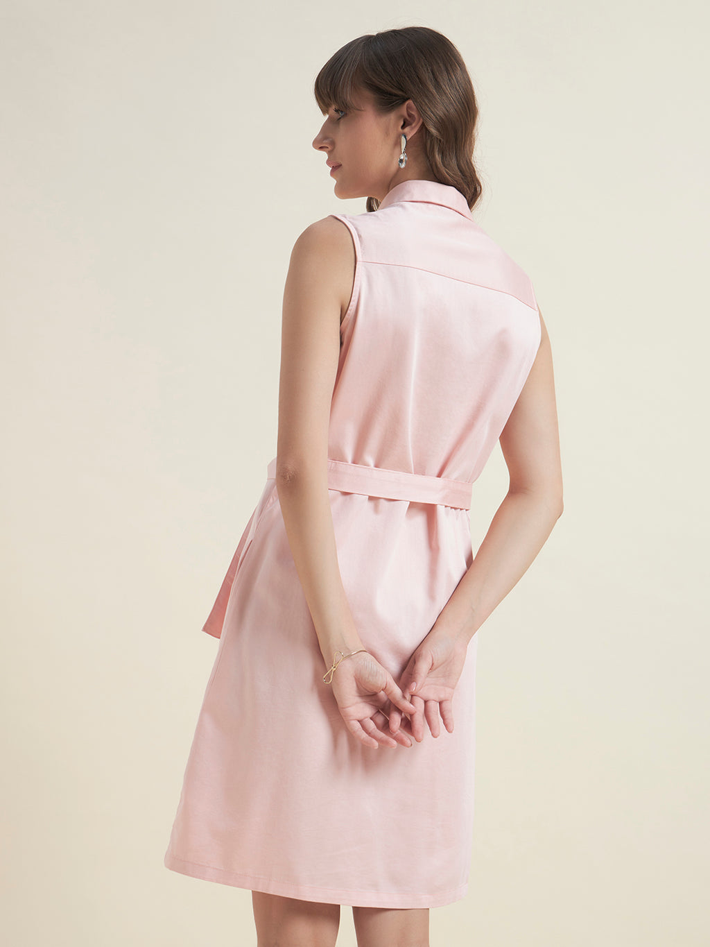 Beatnik Pink Shirt Dress for Women