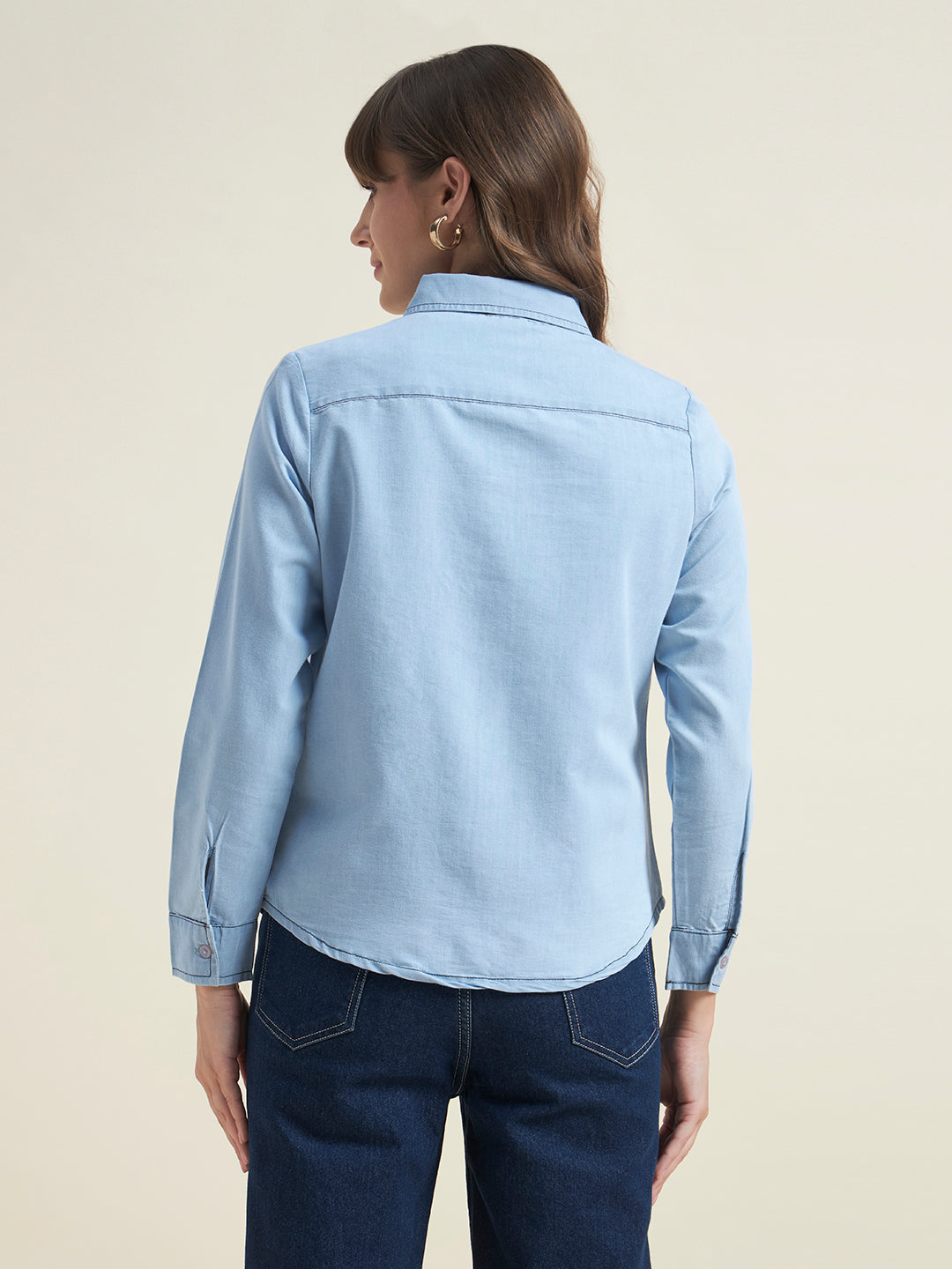 Premium Light Blue Soft Denim Shirt