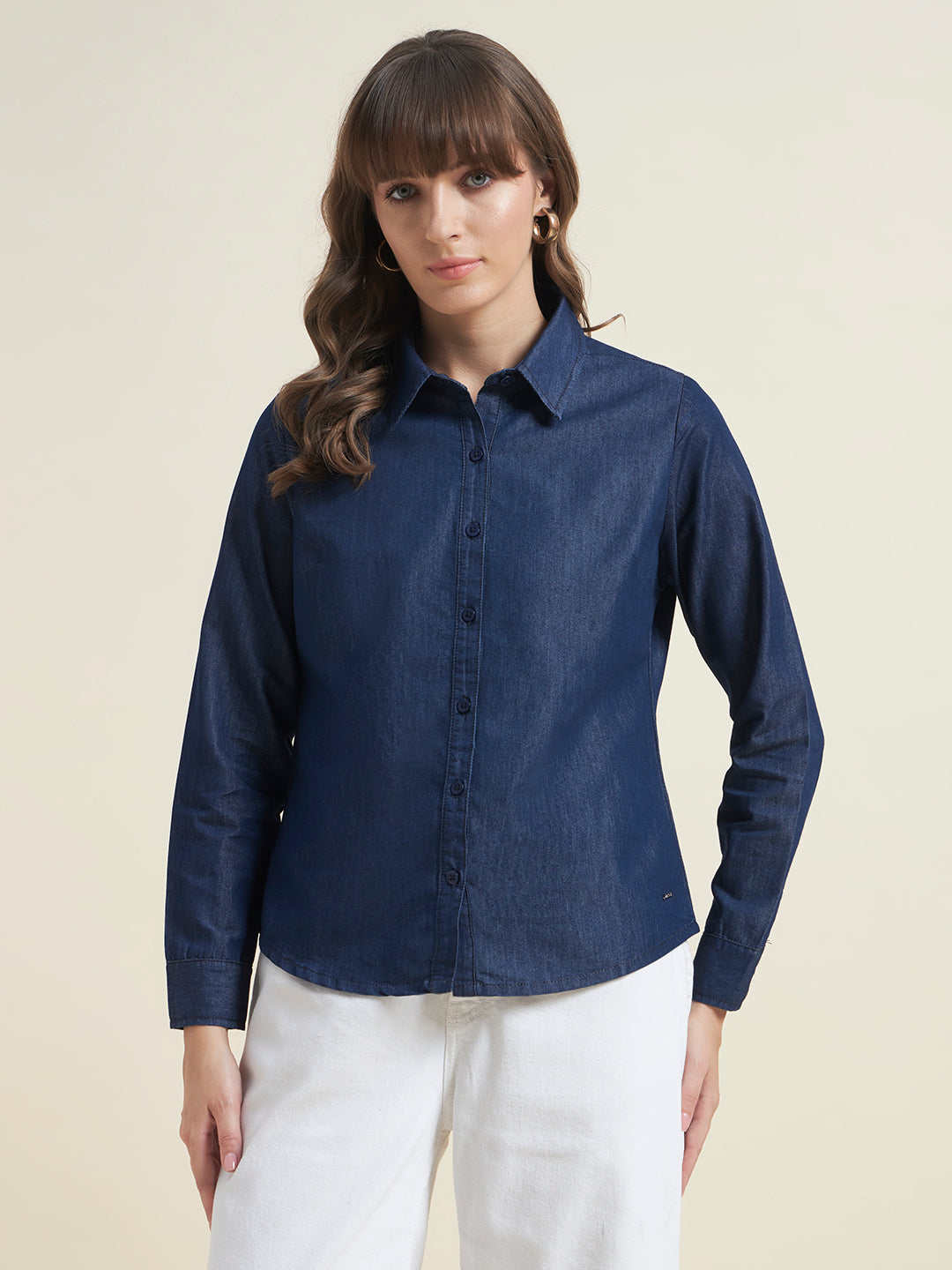 Premium Soft Denim Navy Blue Shirt
