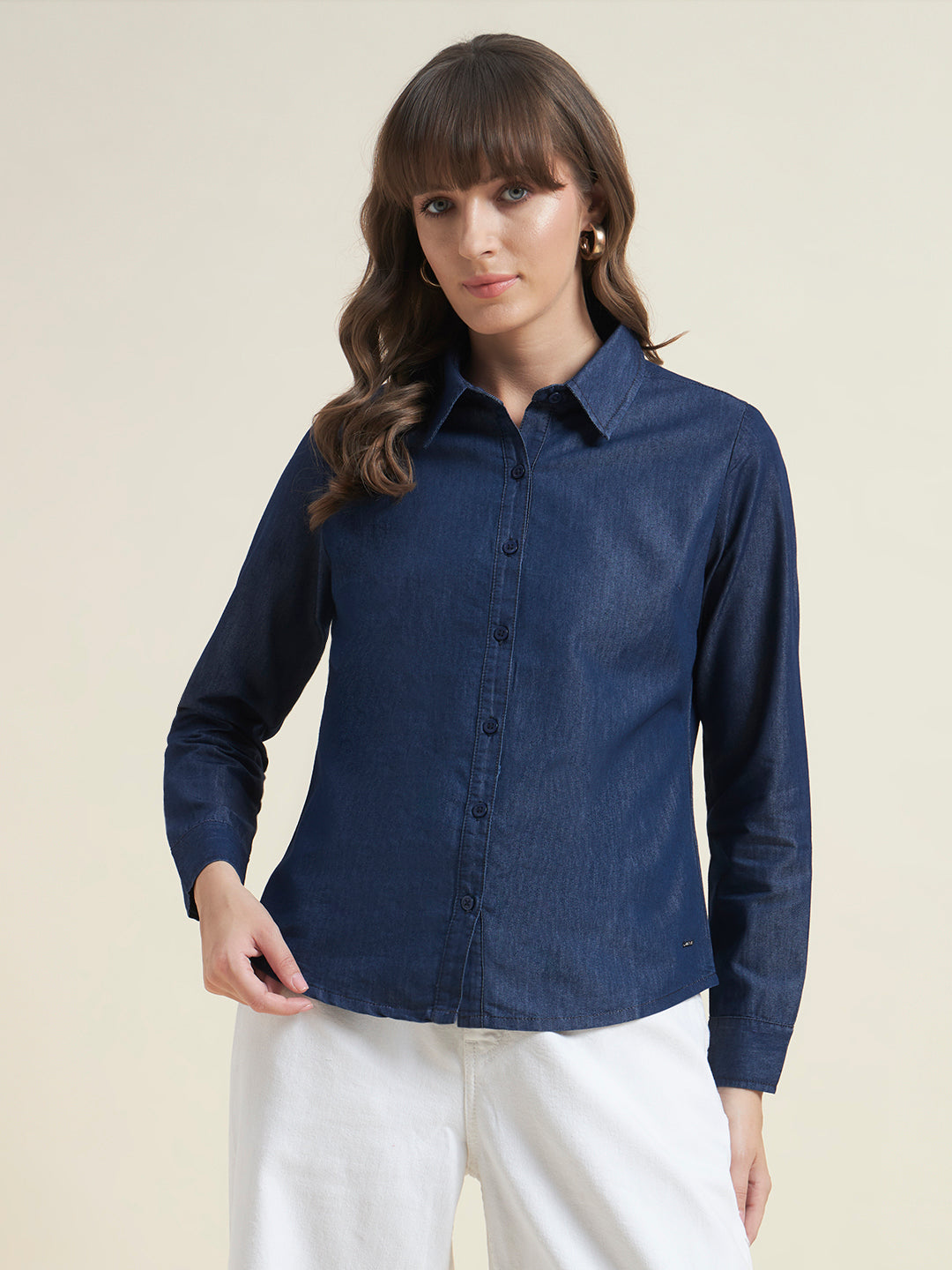 Premium Soft Denim Navy Blue Shirt