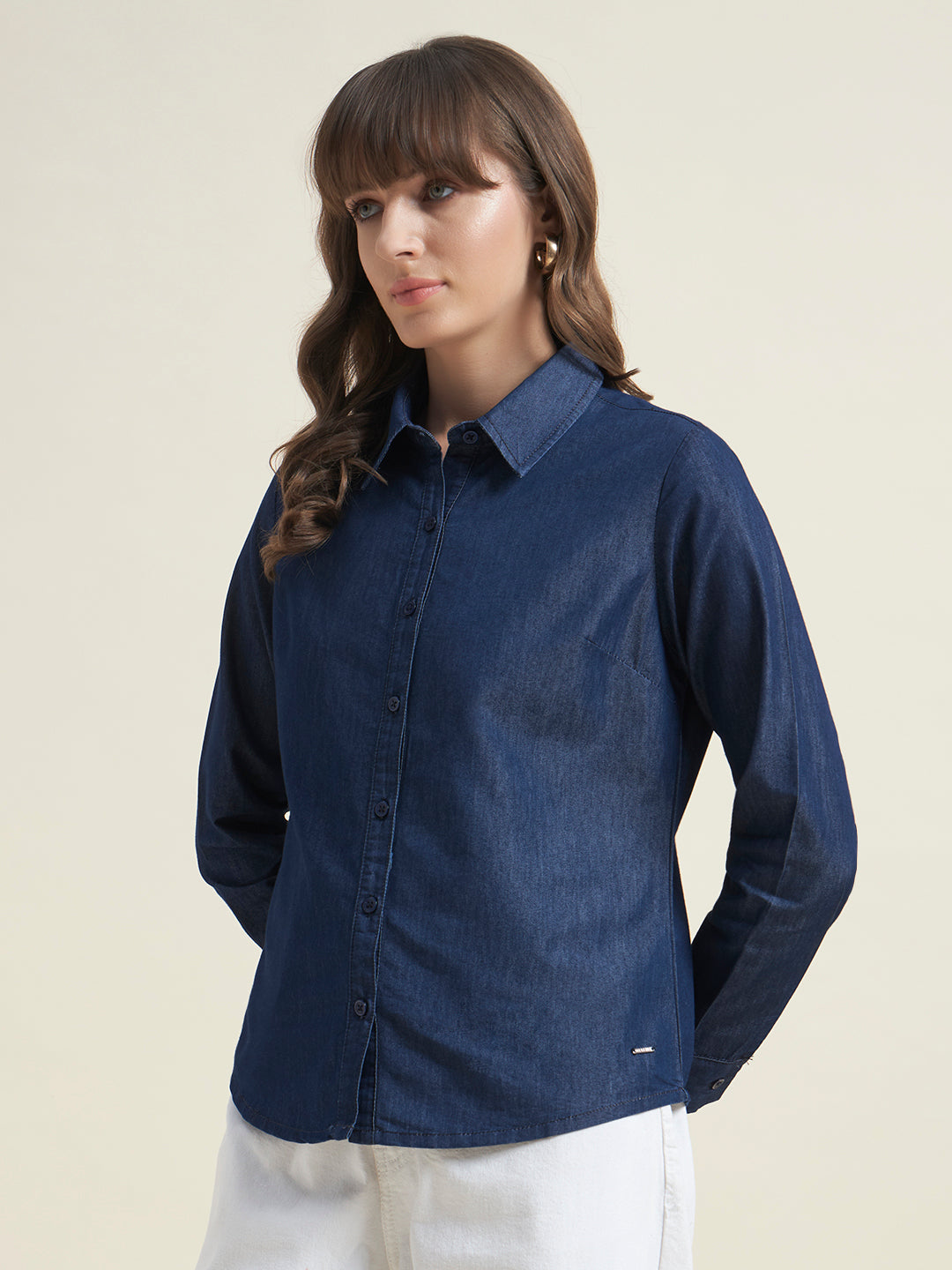 Premium Soft Denim Navy Blue Shirt