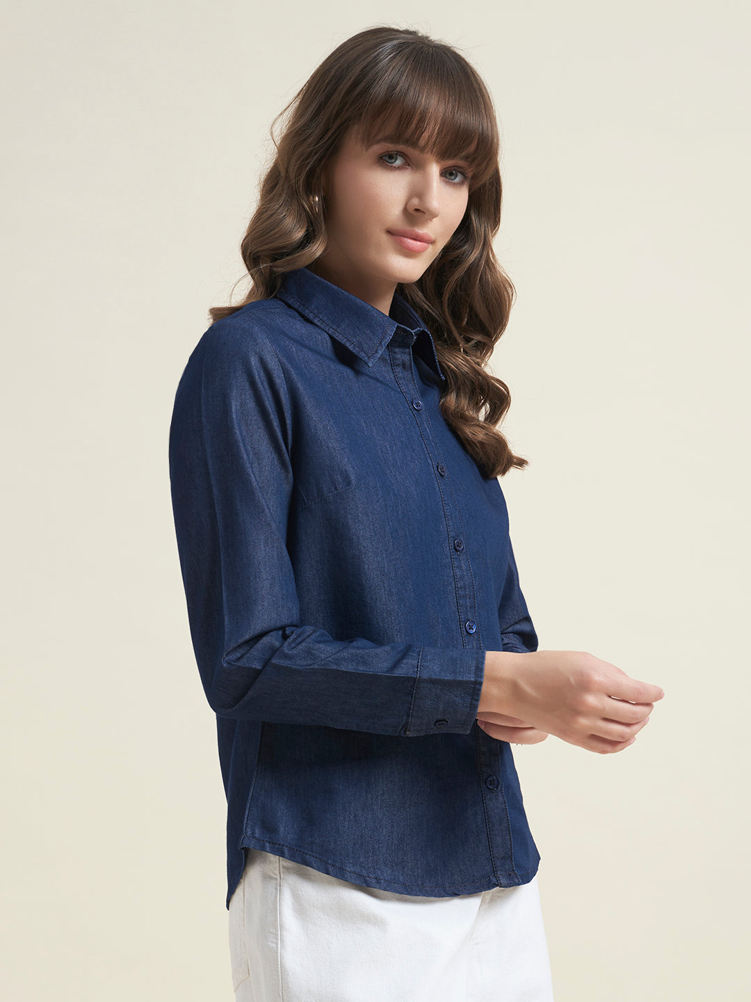 Premium Soft Denim Navy Blue Shirt