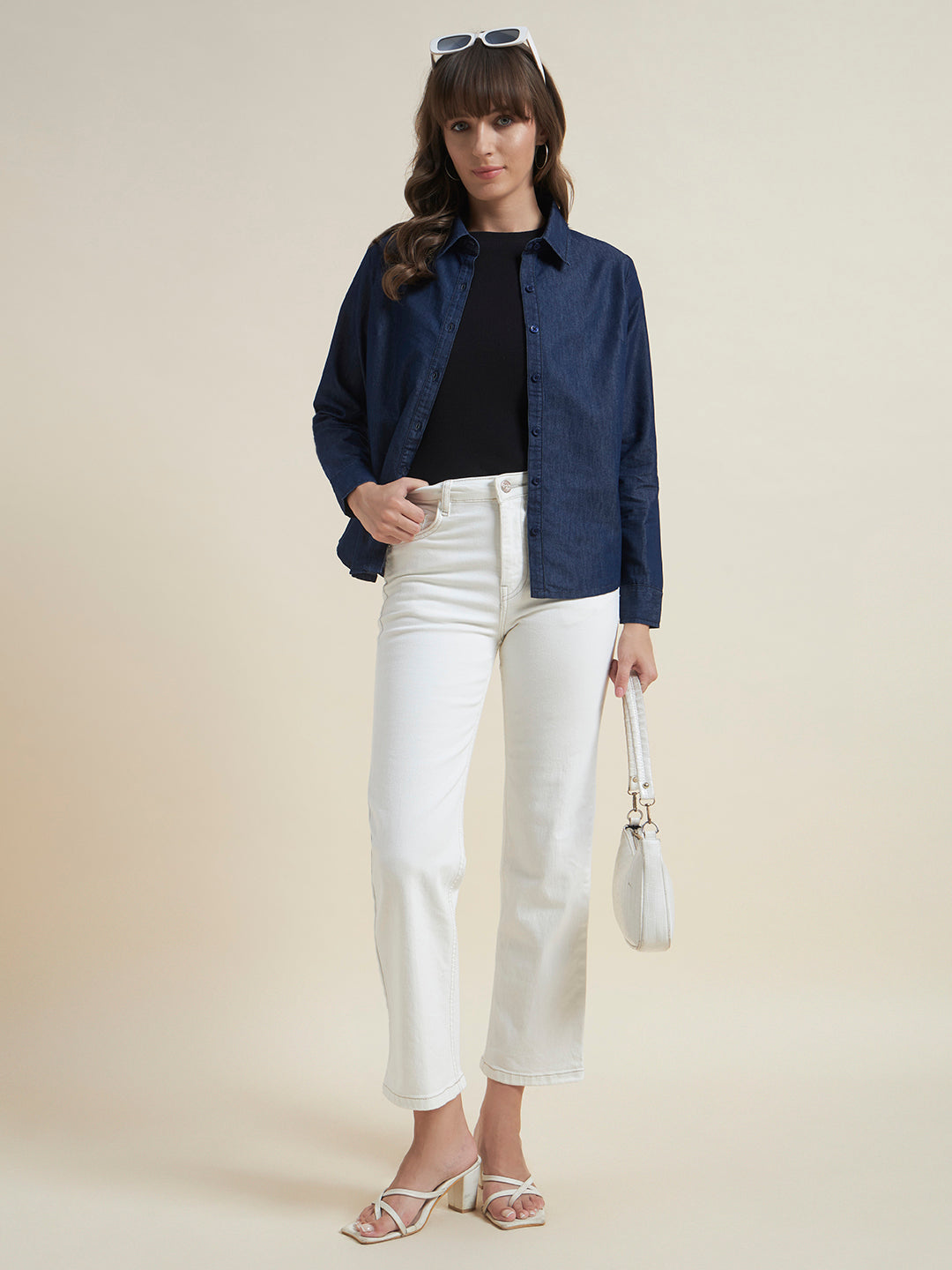 Beatnik Women White Solid Straight Fit jeans