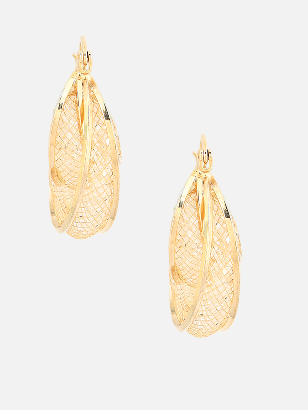 Beatnik Western Gold-Plated Fashion Hoop Earrings