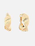 Beatnik Metal Western Gold-Plated Hoop Earrings