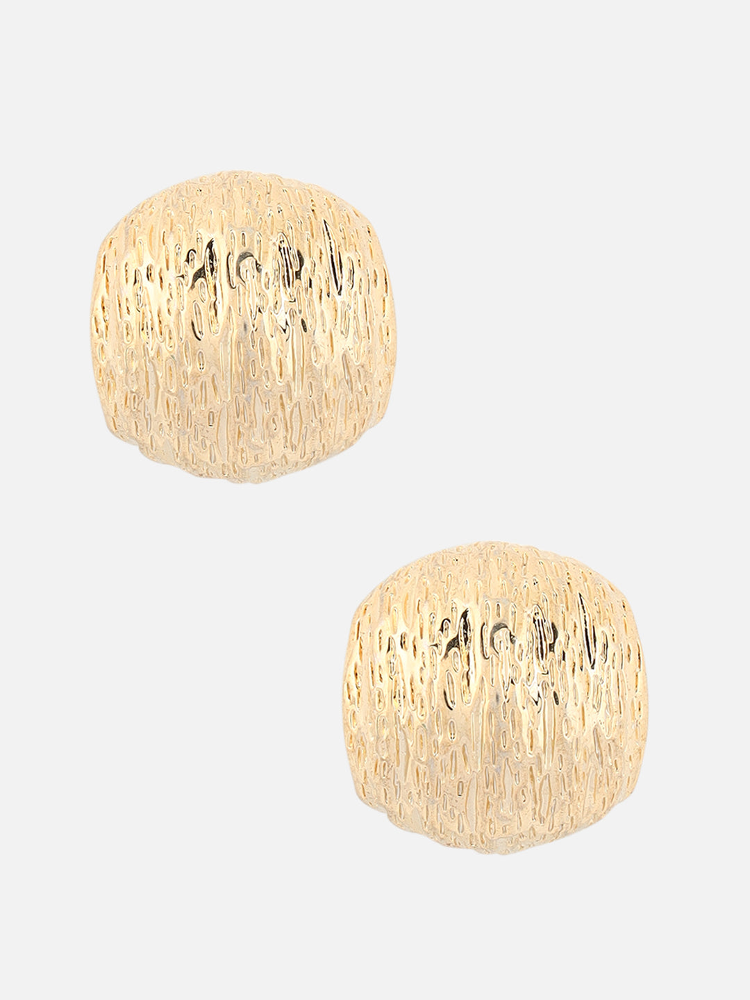 Beatnik Western Gold-Plated Half Hoop Earrings