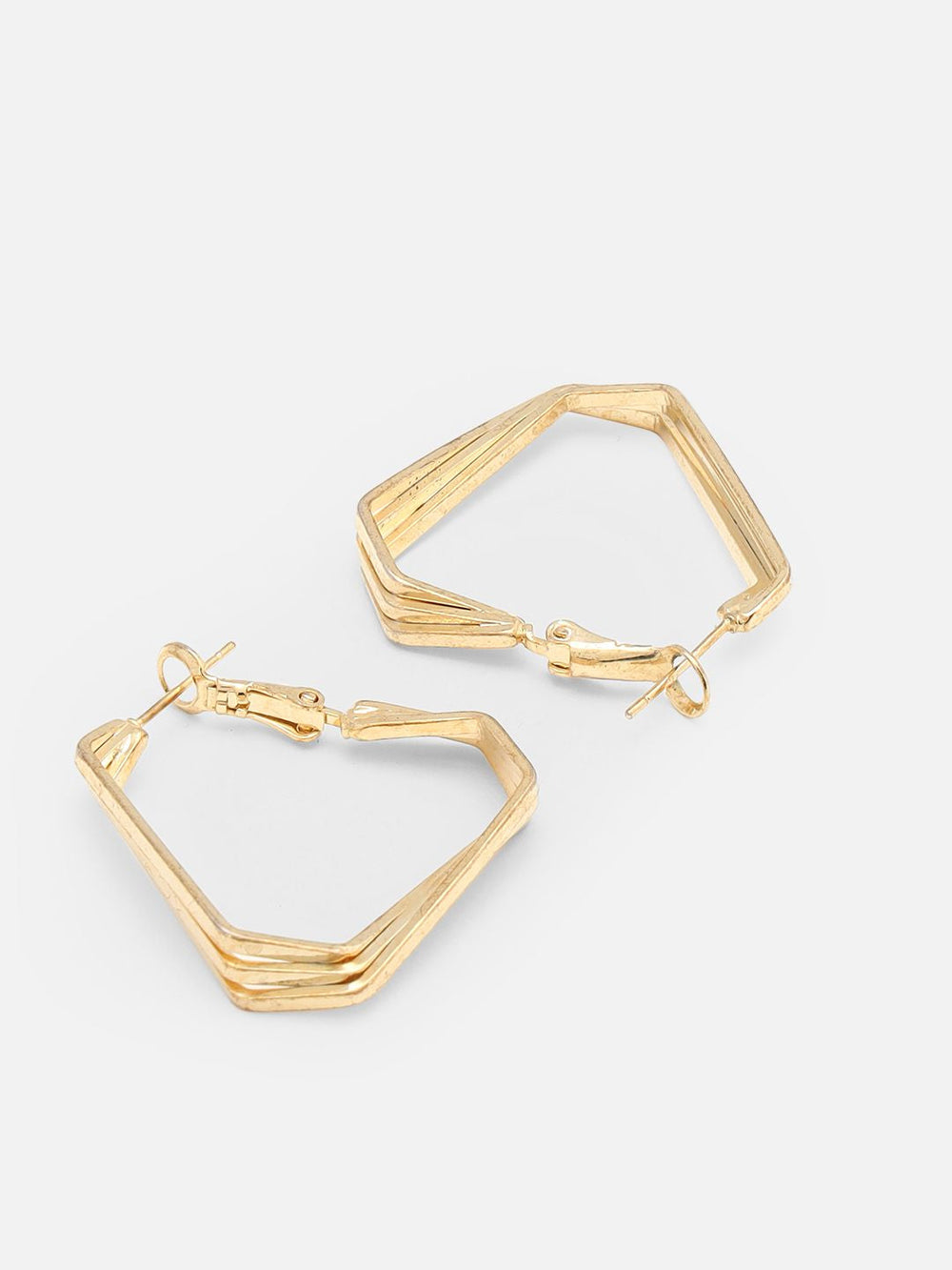 Beatnik Western Hoop Silver-Plated Earrings