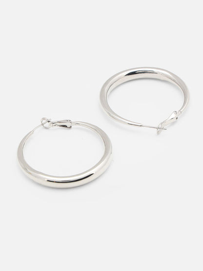 Beatnik Silver HoopEarrings
