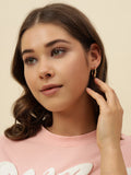Gold-Plated Contemporary Small Hoop Earrings