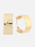 Gold-Plated Circular Hoop Earrings