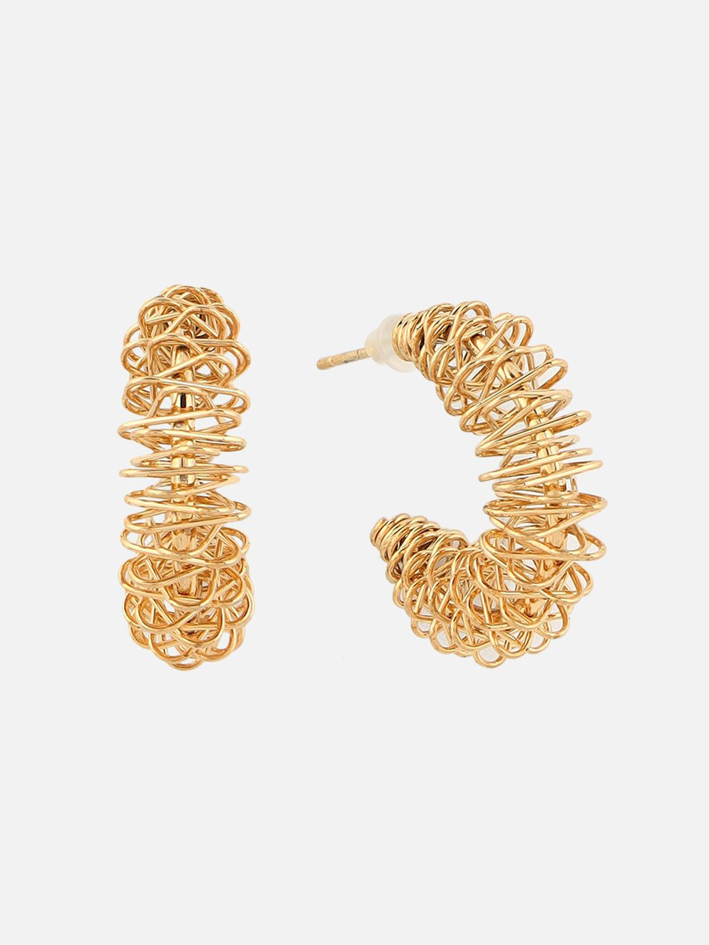 Beatnik Gold Half HoopEarrings