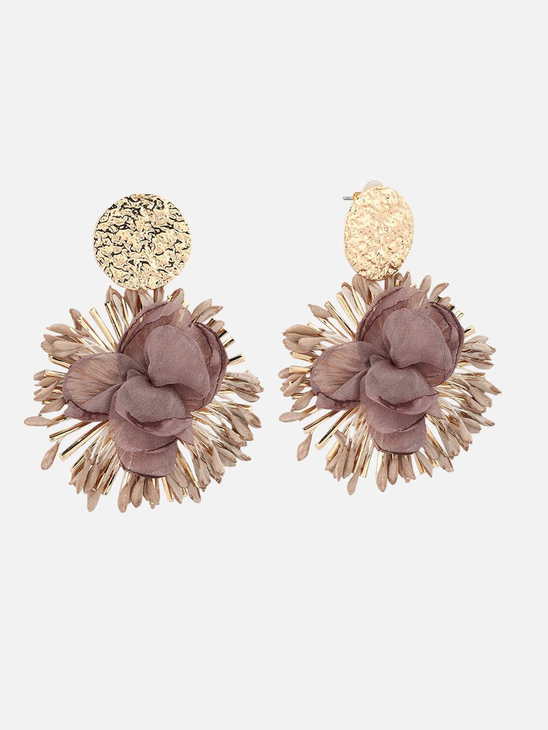 Grey Big Drop Earrings