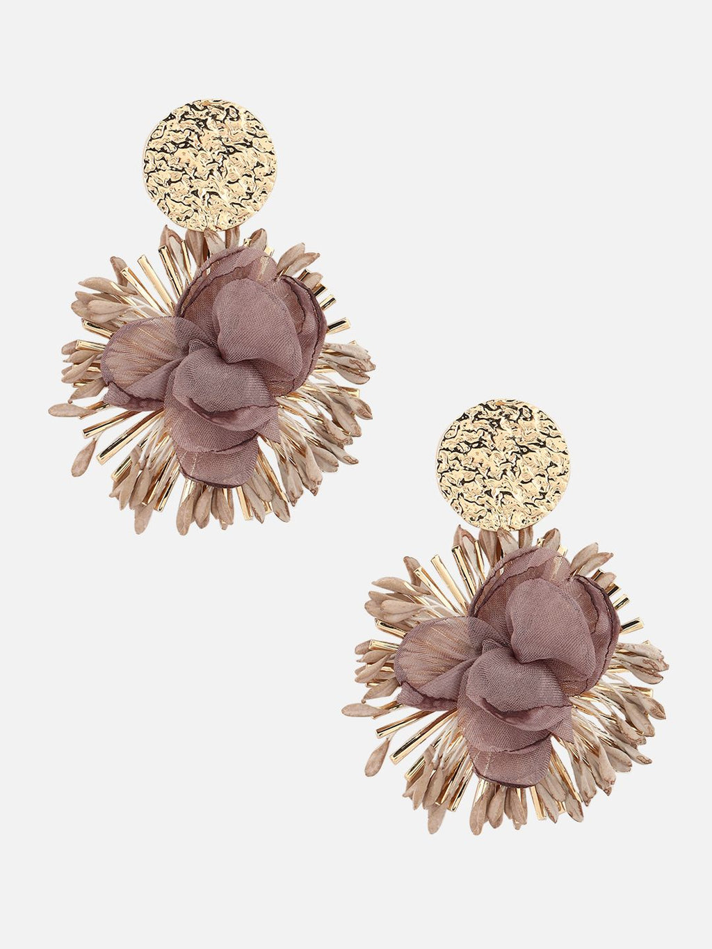 Grey Big Drop Earrings