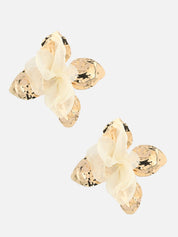 Beatnik White Drop Earrings