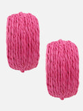Beatnik Fuchsia Half HoopEarrings
