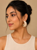 Beatnik Off White Half HoopEarrings