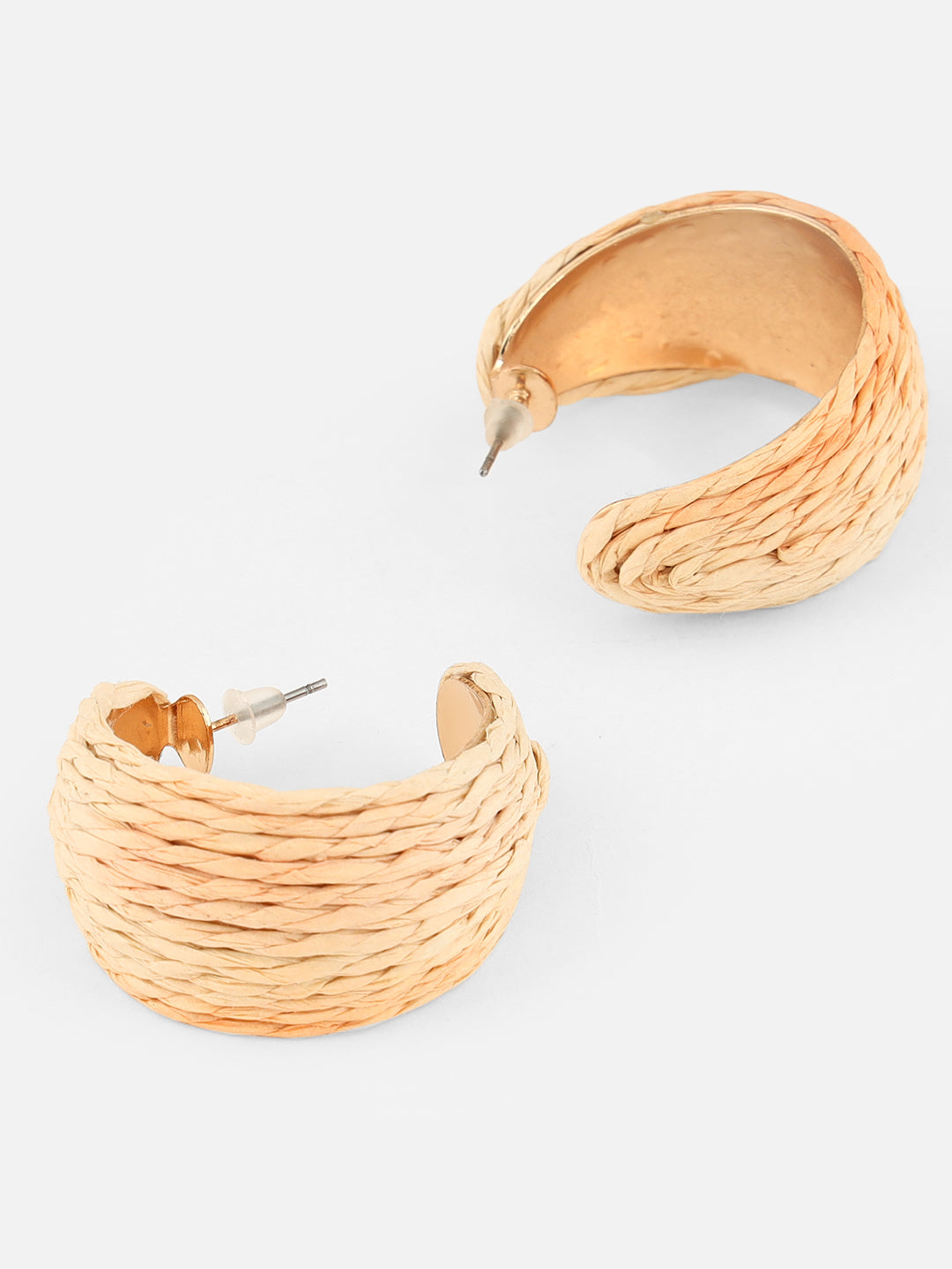Beatnik Off White Half HoopEarrings