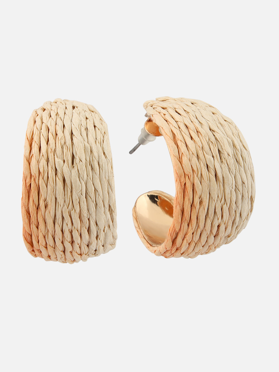 Beatnik Off White Half HoopEarrings
