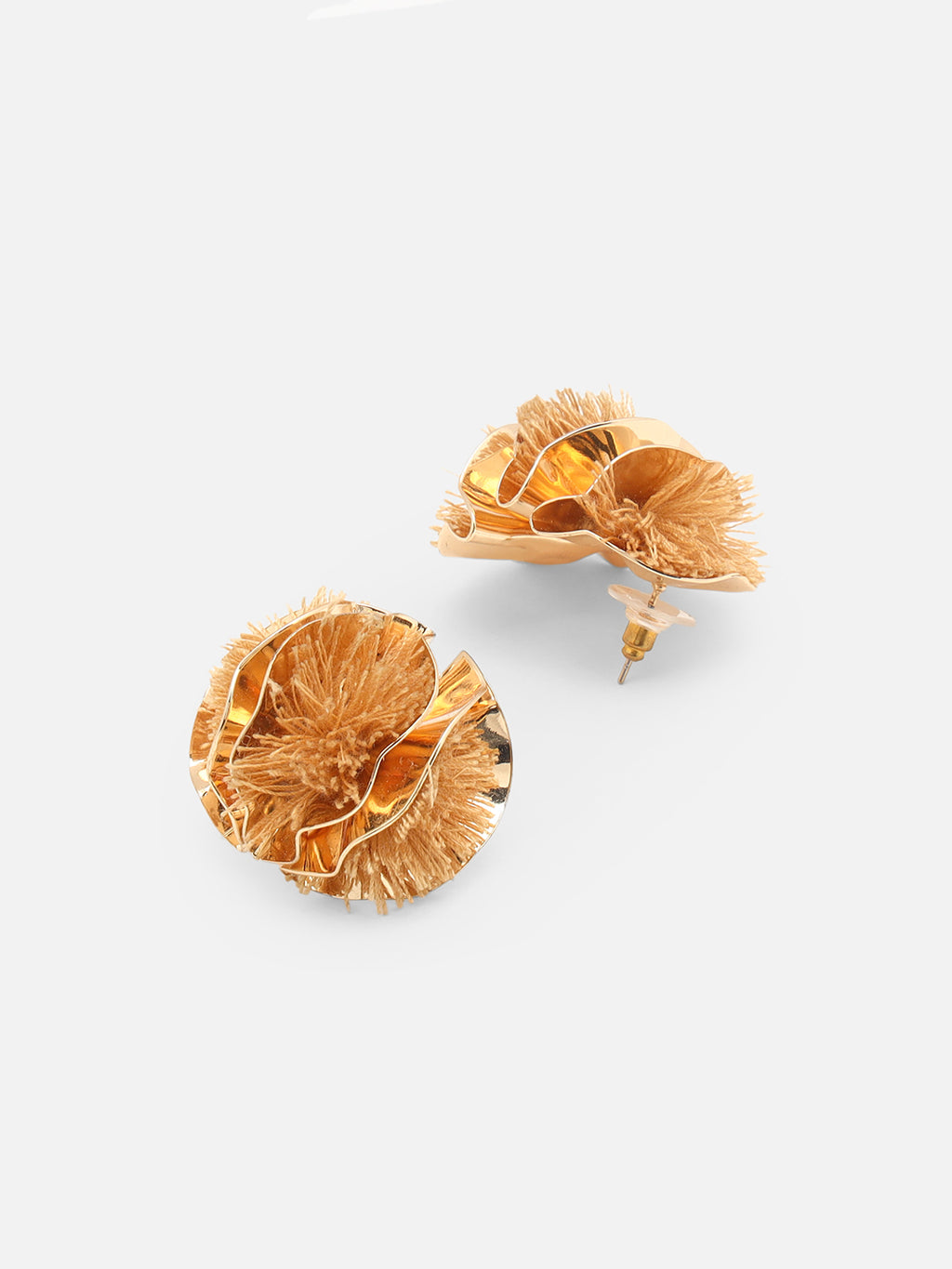 Beatnik Brown Studs Earrings