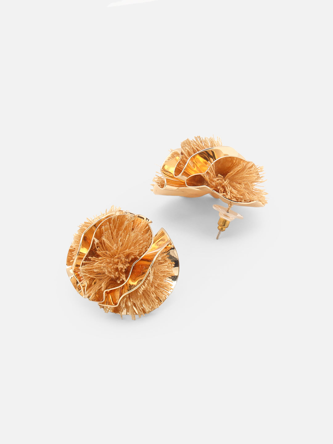 Beatnik Brown Studs Earrings