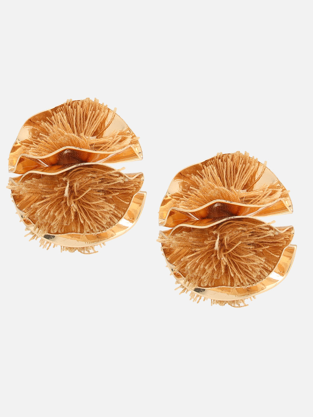 Beatnik Brown Studs Earrings
