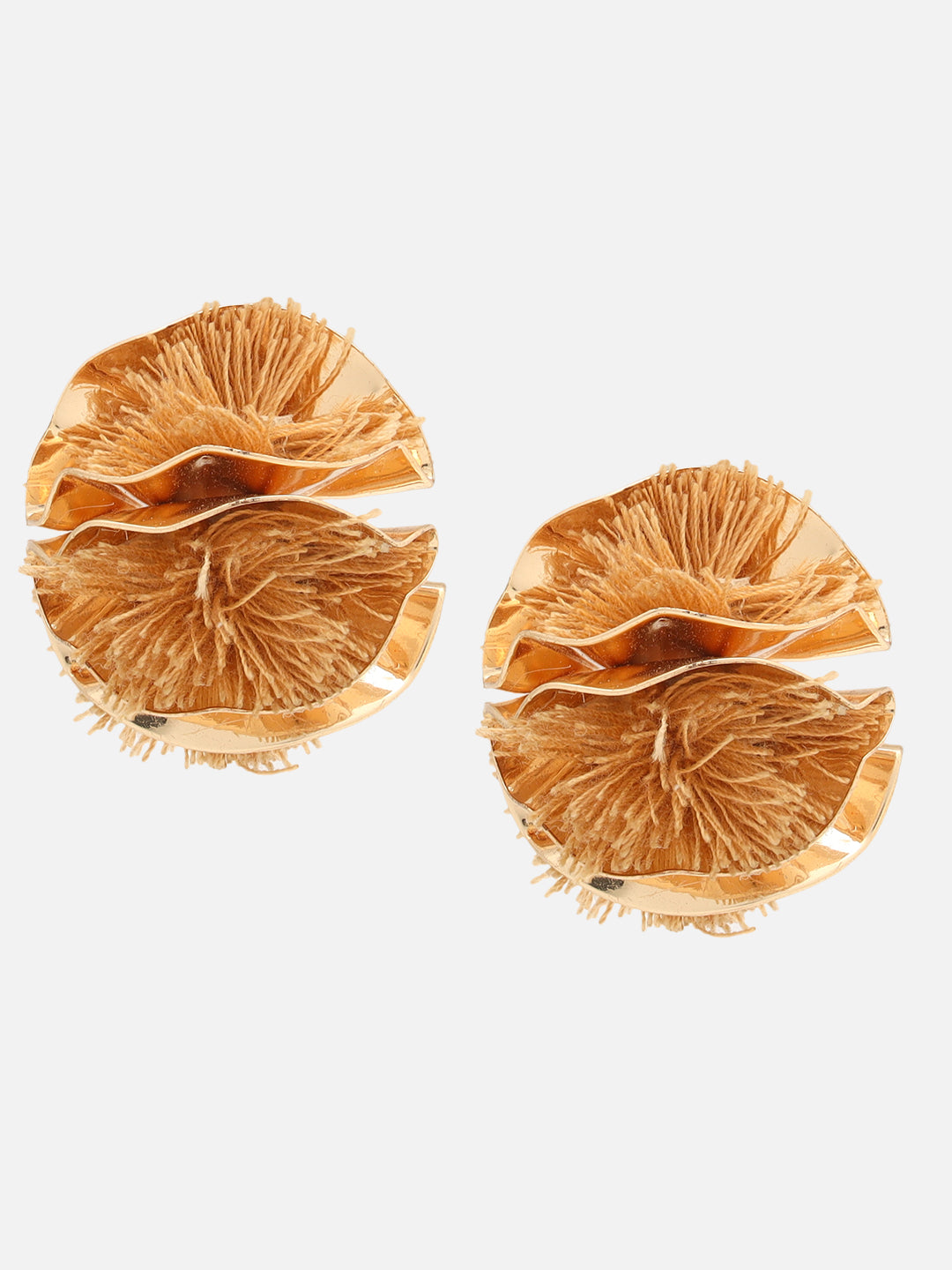 Beatnik Brown Studs Earrings