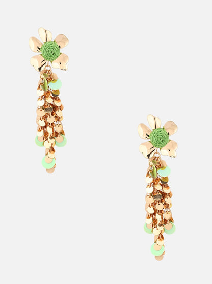 Beatnik Green Drop Earrings
