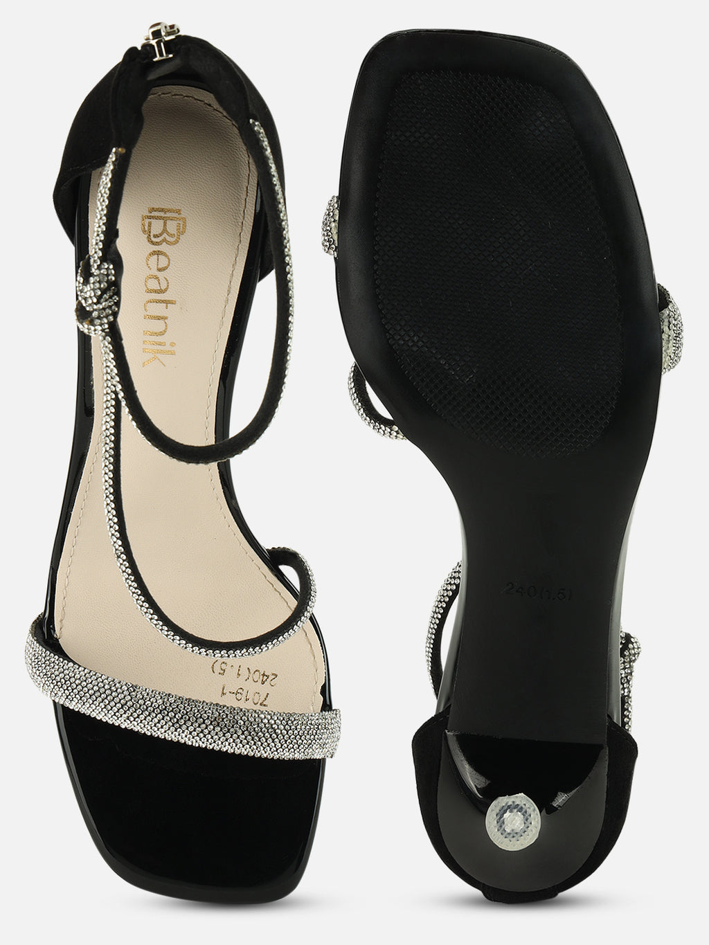 Step Into Elegance with Beatnik Stiletto Partywear Black Heels